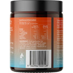 Back of Sodii Salty Grapefruit 185g tub showing nutritional information and ingredients on a white and orange label.