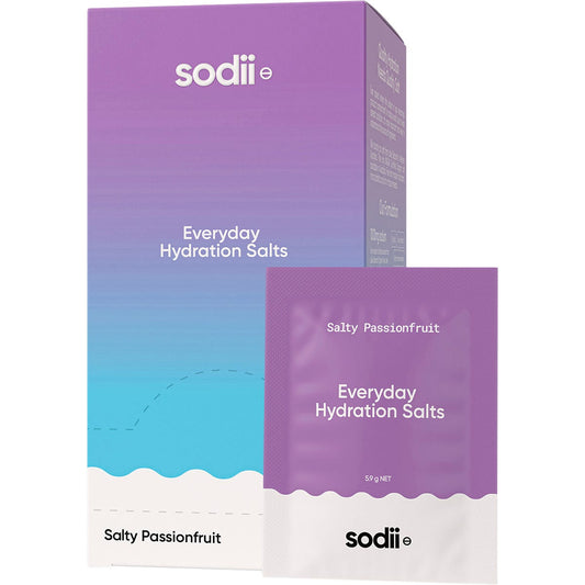 Sodii Everyday Hydration Salts Salty Passionfruit 30 Pack