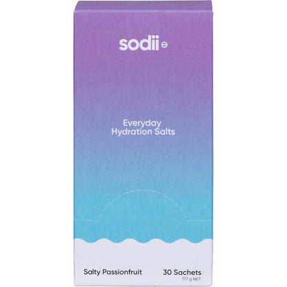 Sodii Everyday Hydration Salts Salty Passionfruit 30 Pack