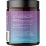 Side view of a Sodii Salty Passionfruit 185g tub highlighting its 1000mg sodium and hydration benefits.