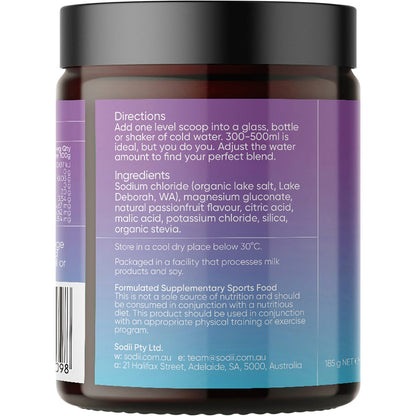Sodii Everyday Hydration Salts Salty Passionfruit 185g