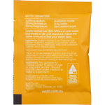 Back of Sodii Salty Pineapple hydration sachet with nutrition facts, ingredients, and directions for use.