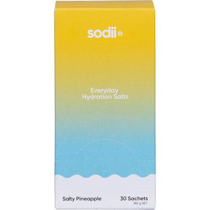 Sodii Everyday Hydration Salts Salty Pineapple 30 Pack