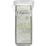 100g pack of Simply Gentle Organic Cotton Pleat featuring a blue drawstring bag and Soil Association Organic logo.