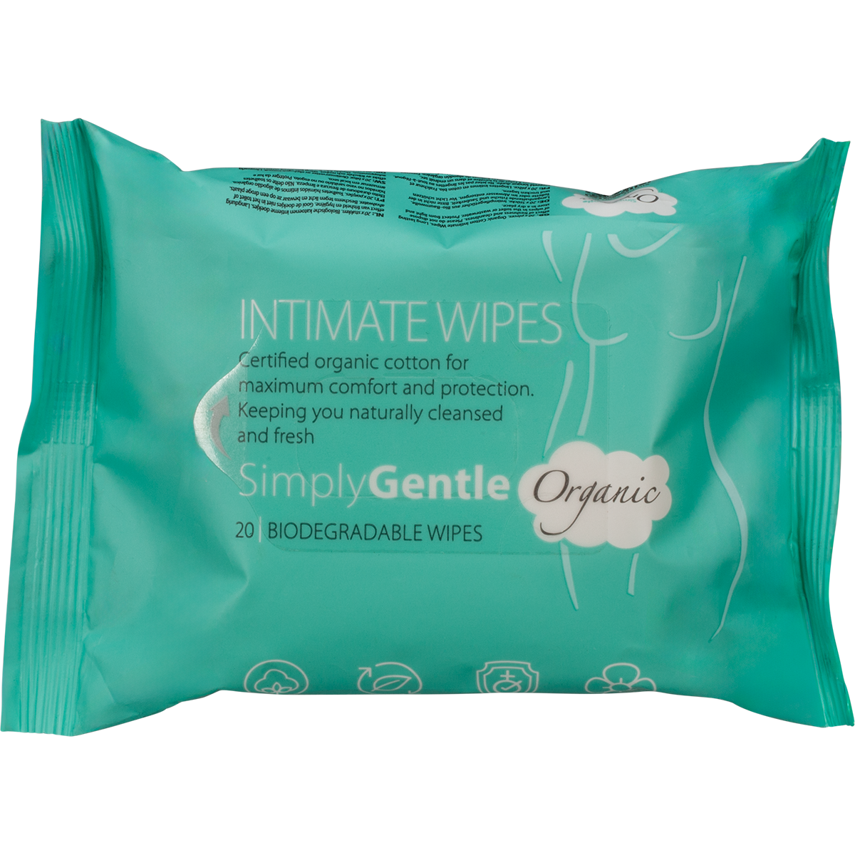 SIMPLY GENTLE ORGANIC Intimate Wipes 20pcs