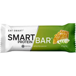 Single Smart Protein Bar in Apple Pie flavour, 60g, highlighting 20g protein and organic apple chunks.