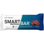 Wrapped 60g Smart Protein Bar in Chocolate Choc Chip flavour on a white background.
