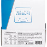 Back of Smart Protein Bar Choc Chip Cookie Dough box showing nutrition facts and ingredients list.