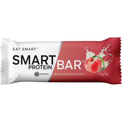 Smart Protein Bar Peaches & Cream Flavour Protein Bar 60g (Pack of 12)