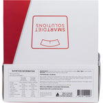 Back of a 12-pack display box for Strawberry Cheesecake Smart Protein Bars with nutrition facts and ingredients.