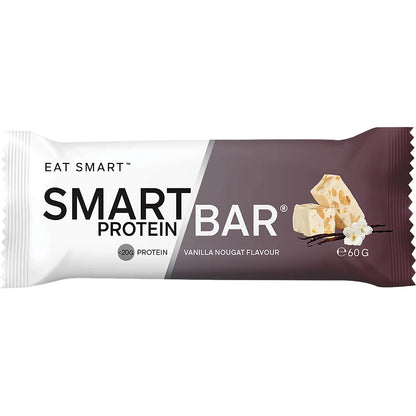 Smart Protein Bar Vanilla Nougat Flavour Protein Bar 60g (Pack of 12)