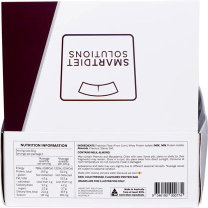 Smart Protein Bar Vanilla Nougat Flavour Protein Bar 60g (Pack of 12)