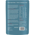 Back of Power Super Foods Organic Dulse Leaf 20g pack with nutrition facts and product information.