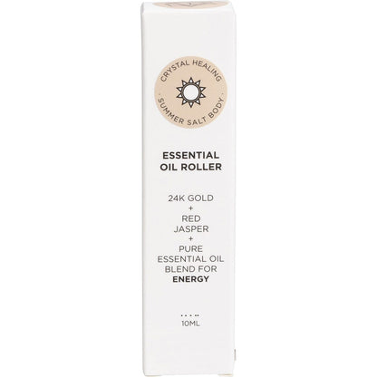 Summer Salt Body Essential Oil Roller 24K Gold Energy Red Jasper 10ml