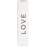 Left side of the Summer Salt Body 10ml box detailing the benefits of Rose Quartz for love and compassion.