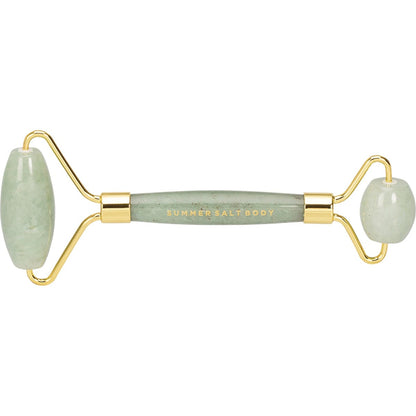 Summer Salt Body Crystal Facial Roller Green Jade(Includes protective roller pouch)