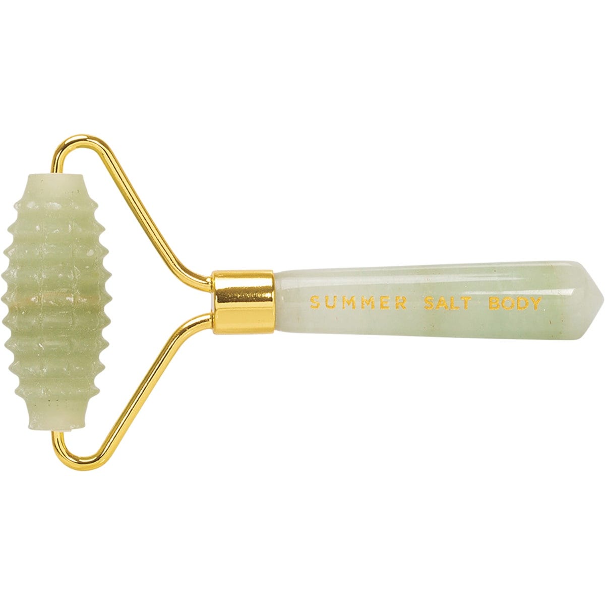 Summer Salt Body Spiky Crystal Facial Roller Green Jade(Includes protective roller pouch)