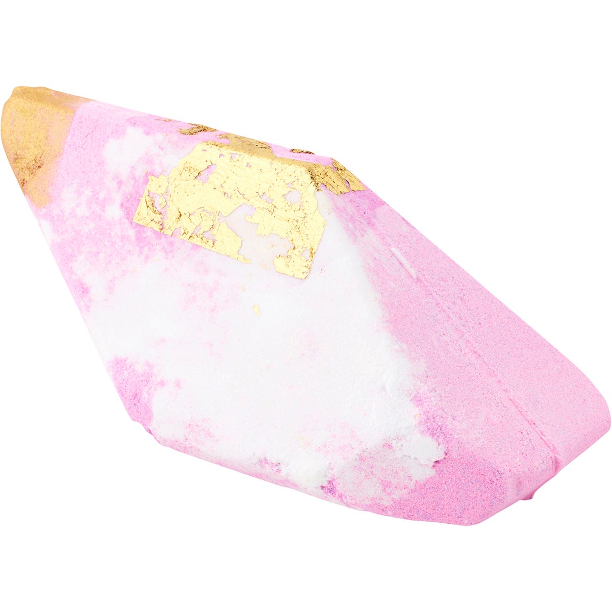 Purple and gold hexagonal box for the Summer Salt Body Amethyst Lavender Crystal Bath Bomb.