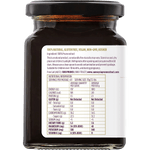 Side view of a Sunraysia Prune Extract 340g jar highlighting directions for use and nutrition information.