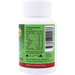 Right side of a Nirvana Organics Stevia 500 tablets bottle showing product information and nutritional facts.