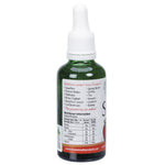 Nirvana Organics 50ml apple liquid stevia bottle shown from a side angle, highlighting its green and white label.