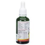 Nirvana Organics Liquid Stevia Citrus 50ml bottle with a dropper cap, shown from a side angle on a white background.