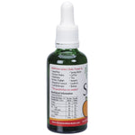 Nirvana Organics Liquid Stevia Orange 50ml bottle with a dropper cap, shown from a side angle.