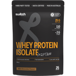 750g tub of Switch Nutrition WPI Perform Chocolate Milk HASTA certified whey protein isolate.
