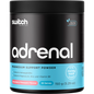 150g Strawberry Pineapple Adrenal Switch magnesium support formula tub by Switch Nutrition on a white background.