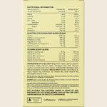 Back of Switch Nutrition Hydrate Electrolytes Lemon Lime 20-pack box with nutrition facts and ingredients.