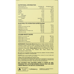 Back of Switch Nutrition Hydrate Kiwi Watermelon box with nutrition facts, ingredients, and directions for use.