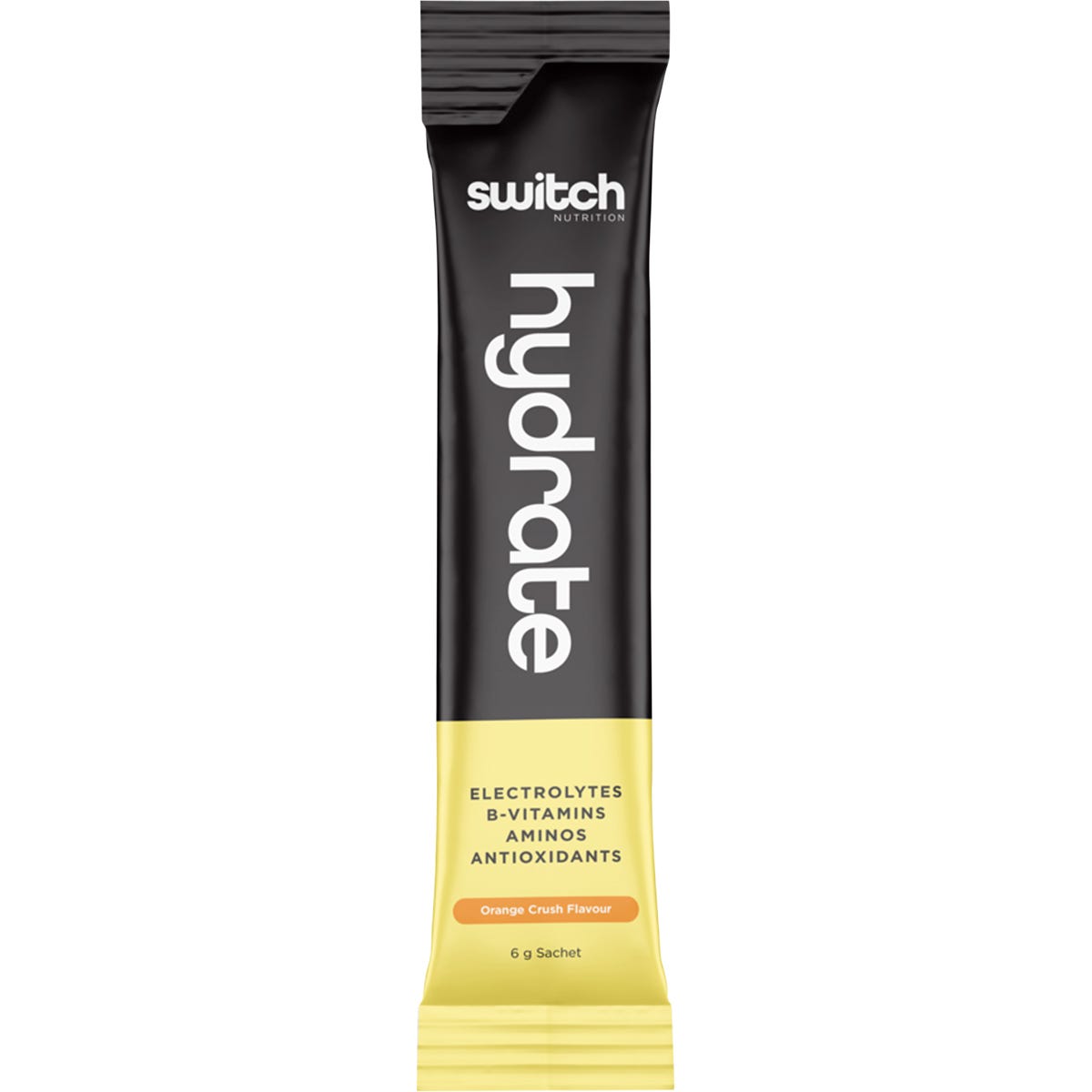 Switch Nutrition Hydrate Electrolytes No Added Sugar Orange Crush 6g (Pack of 20)