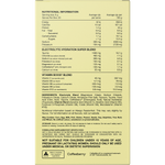Back of the Switch Nutrition Hydrate Electrolytes 20-pack box showing nutritional information and ingredients.