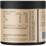 Back of a Switch Nutrition TUDCA 60 Caps bottle showing supplement facts and directions on a white and purple label.