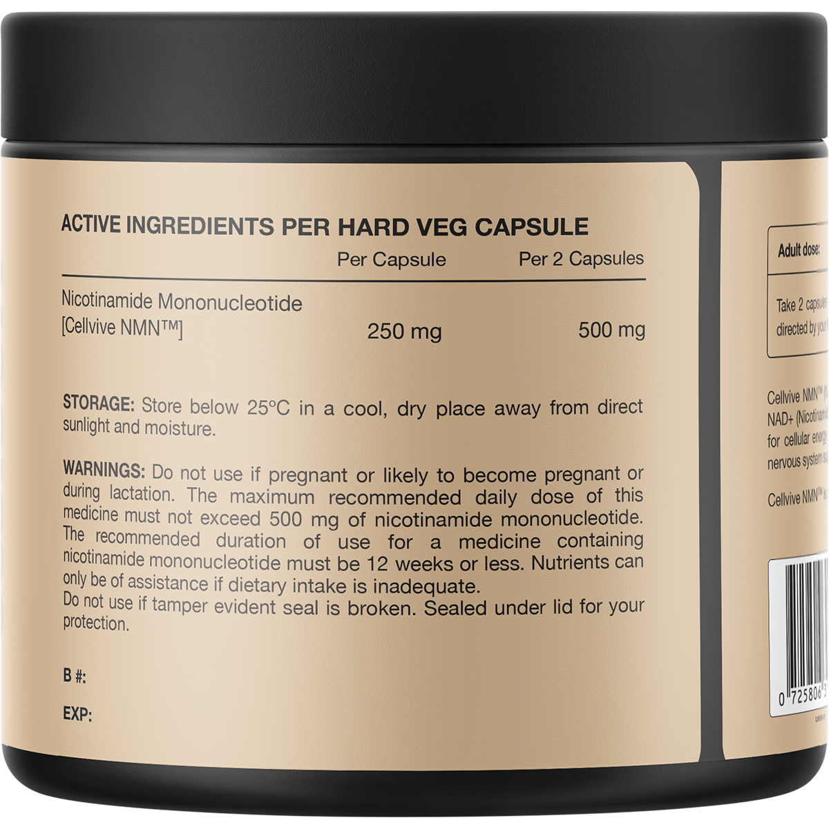 Switch Nutrition NMN Cellvive Nicotinamide Mononucleotide 60 Caps