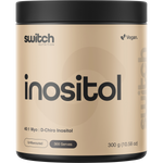 300g tub of Switch Nutrition Inositol 40:1 MYO : D-Chiro Inositol unflavoured dietary supplement powder.