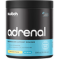 300g tub of Switch Nutrition Adrenal Magnesium Support Powder in Lemonade flavor on a white background.