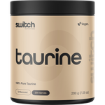 200g tub of Switch Nutrition Taurine 100% Pure Taurine amino acid supplement.