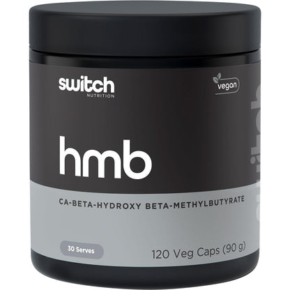 Switch Nutrition HMB Ca-Beta-Hydroxy Beta-Methylbutyrate 120 Caps