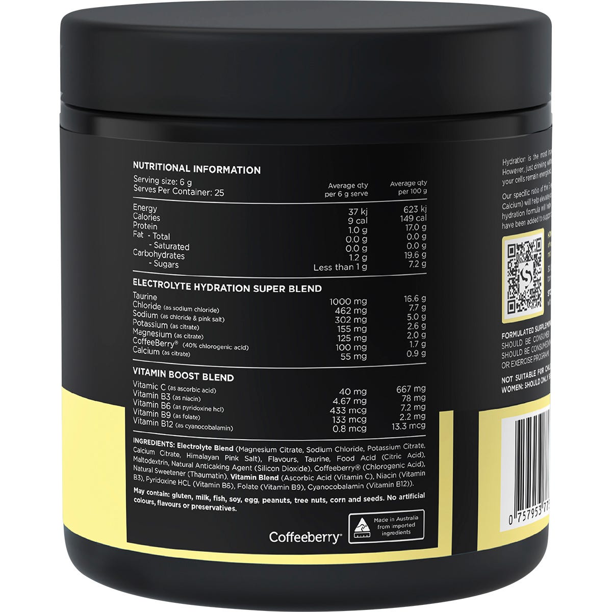 Switch Nutrition Hydrate Electrolytes No Added Sugar Kiwi Watermelon 150g