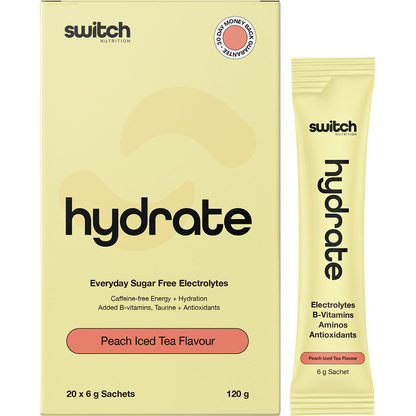 Switch Nutrition Hydrate Everyday Sugar Free Electrolyte Schts Peach ...