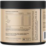 Back of Switch Nutrition L-Theanine 60 capsules bottle showing ingredients, directions, and nutritional information.
