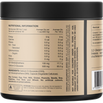 Back view of Switch Nutrition DIM+ 60 capsules bottle showing nutritional information and directions for use.