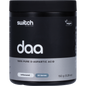 150g tub of Switch Nutrition DAA 100% Pure D-Aspartic Acid Unflavoured with a clean white and blue label.