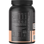 Back of Switch Nutrition Unflavoured Hydrolysed Collagen Protein tub showing nutritional facts and ingredients.