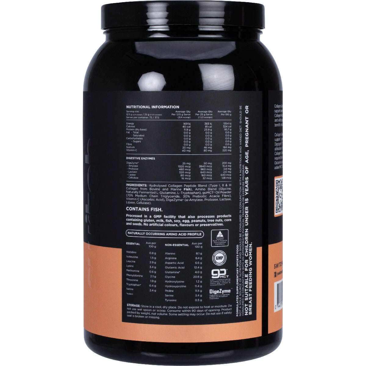 Switch Nutrition Hydrolysed Collagen Protein Unflavoured 938g