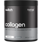 200g tub of Switch Nutrition Marine Collagen, 100% pure and unflavoured, featuring a blue and white label.