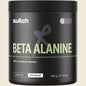 400g tub of Switch Nutrition 100% Pure Beta Alanine unflavoured powder on a white background.