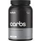 1kg tub of Switch Nutrition Carbs, 100% pure unflavoured carbohydrates, on a white background.