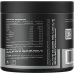Back label of Switch Nutrition Alcar 60 capsules bottle showing ingredients and nutritional information.